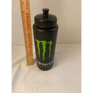 Monster water bottle 32 Oz black green